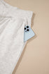 Light Grey Cross-Waist Wide Leg Lounge Pants